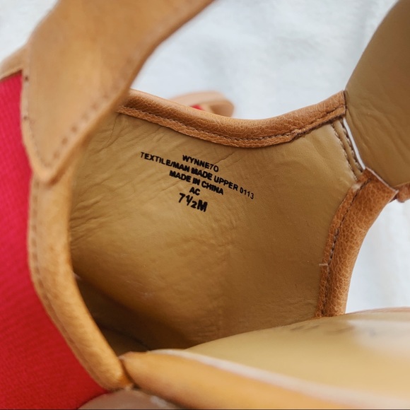 Nine West | Red & Brown | Size: US 7.5 - Picture 6 of 7